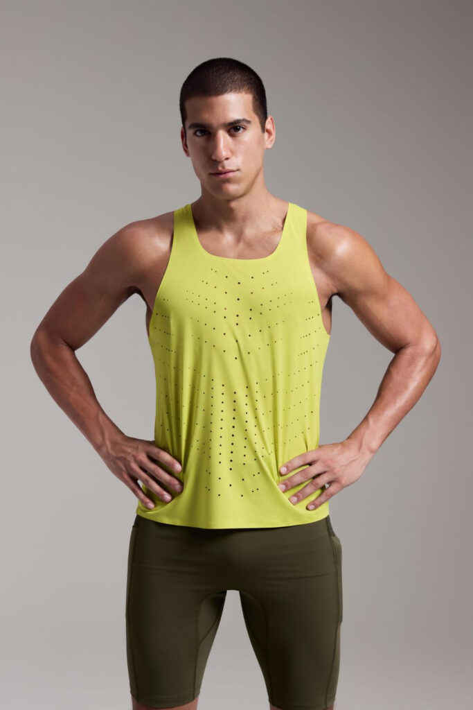 Lightweight marathon quick drying breathable wind tunnel sports running vest with antibacterial fabric, seamless for men and women